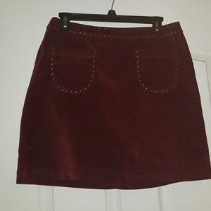 Suede skirt